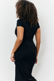 Sculpting Cap Sleeve Maxi Dress