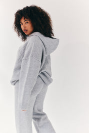 Fits Embroidered Knitted Co Ord Hoodie