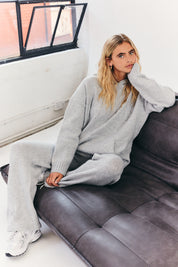 Fits Embroidered Knitted Co Ord Hoodie