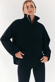 Borg Lined Half Zip up Fleece