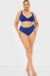 Contour Rib High Waisted High Leg Bikini Bottom