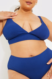Contour Rib Bralette Bikini Top