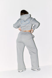 Cropped Drawstring Hooded Sweatshirt