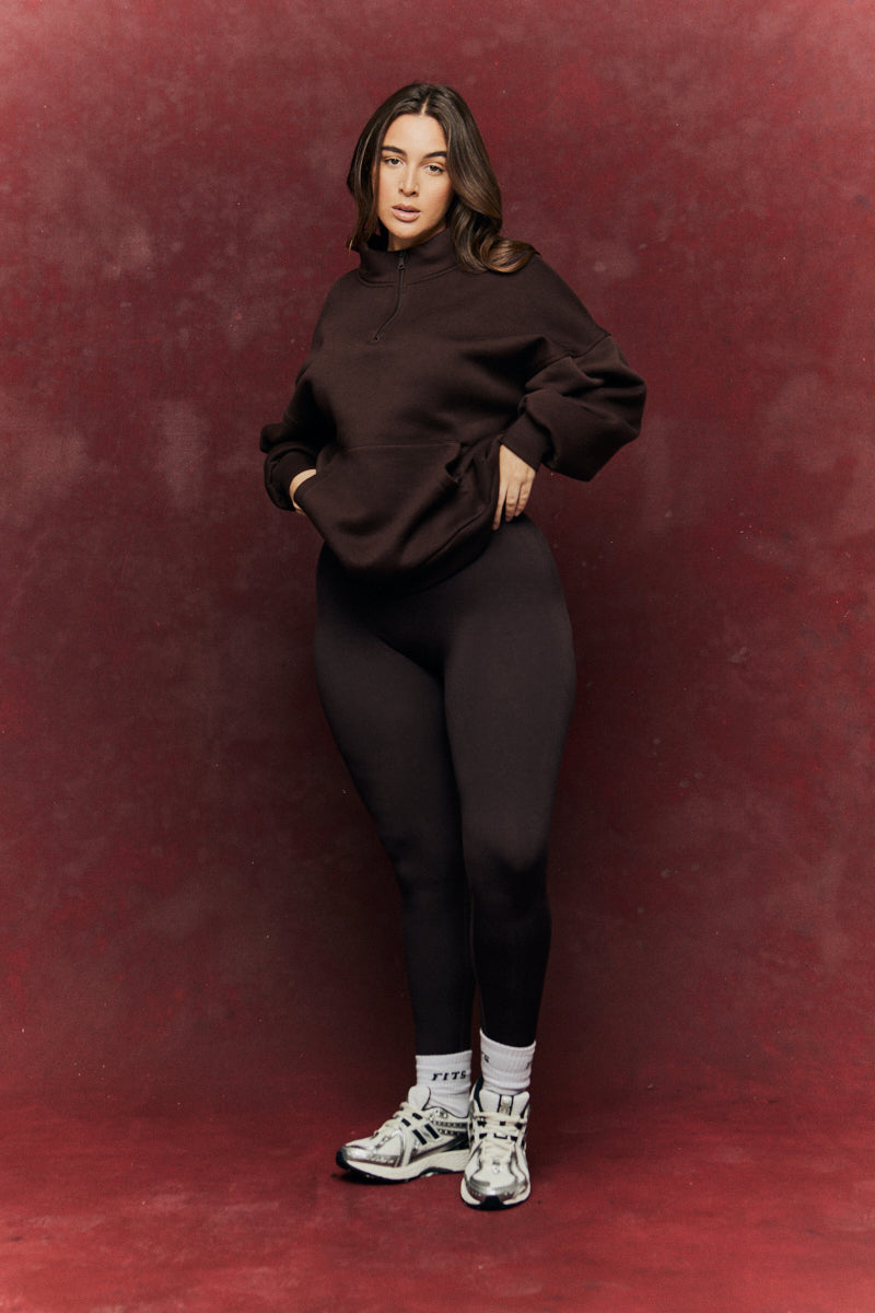 Fits Quarter Zip Printed Sweatshirt