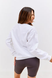 Soleil Graphic Crew Neck Jersey Sweatshirt