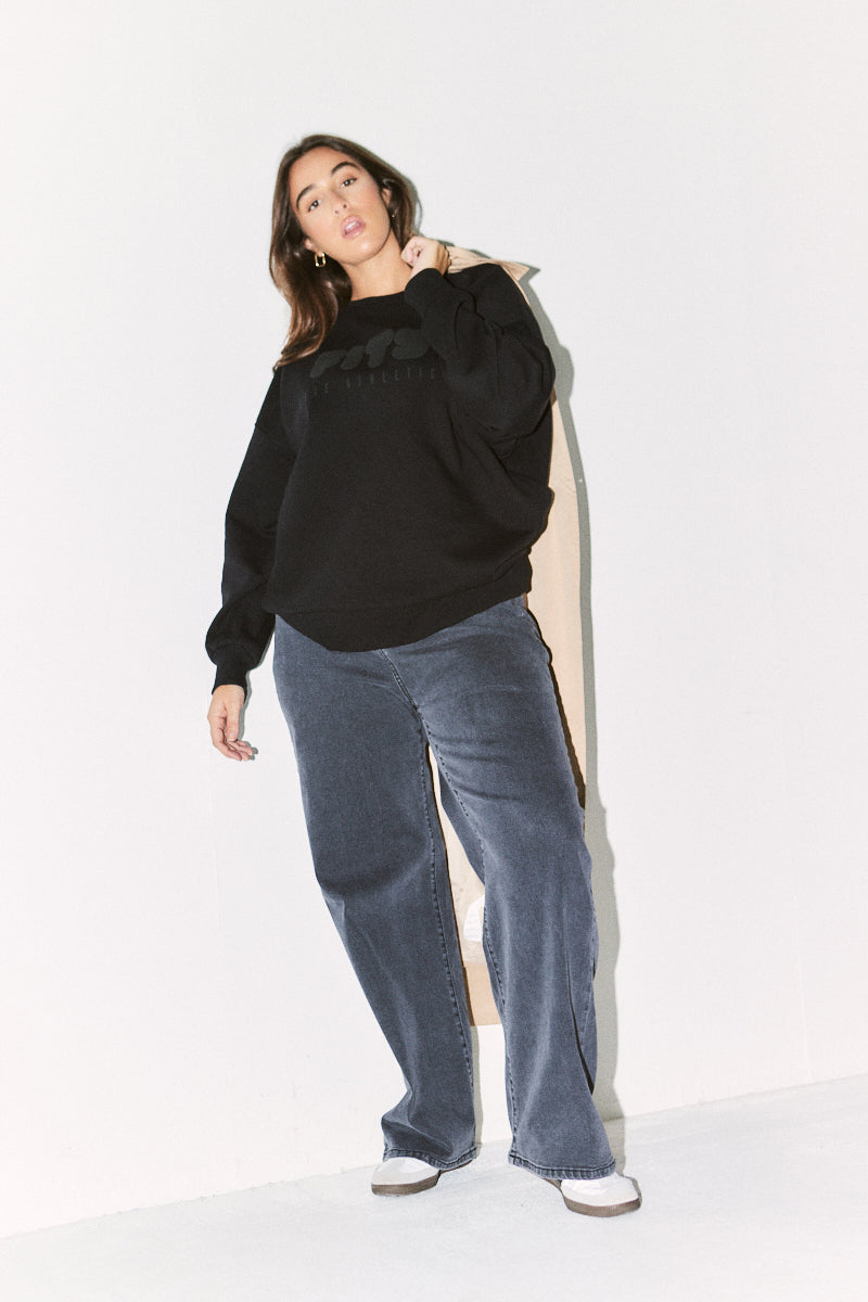 Fits Printed Crew Neck Sweatshirt