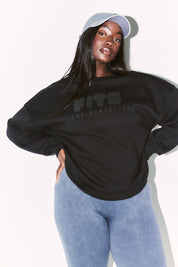 Fits Printed Crew Neck Sweatshirt