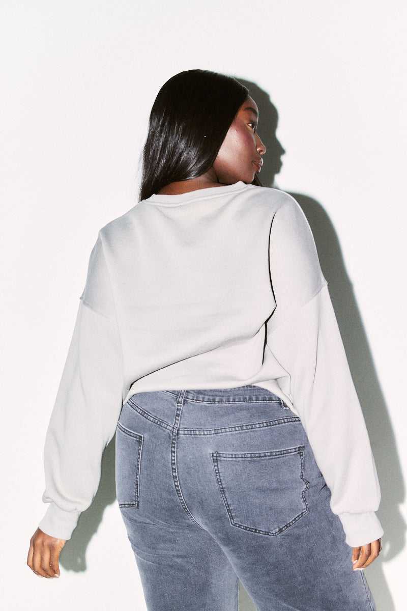 Fits Embroidered Crew Neck Sweatshirt