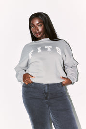 Fits Embroidered Crew Neck Sweatshirt