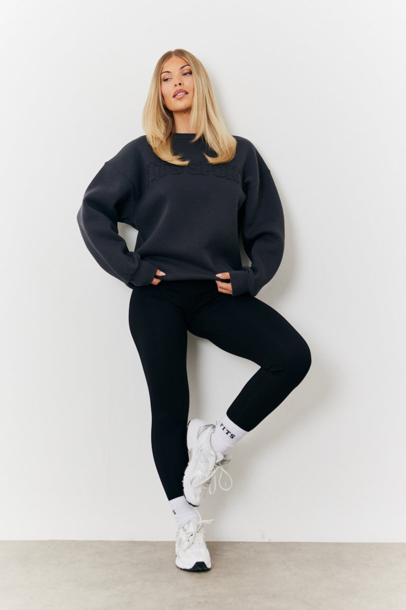 Distressed Fits Oversized Sweater