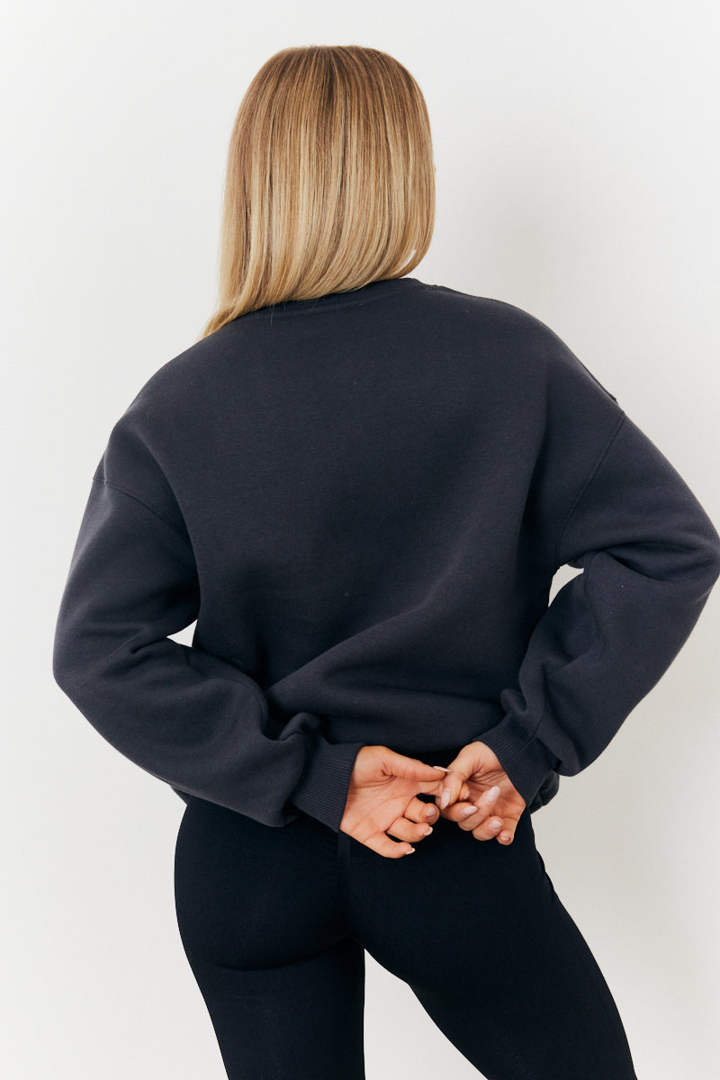 Distressed Fits Oversized Sweater