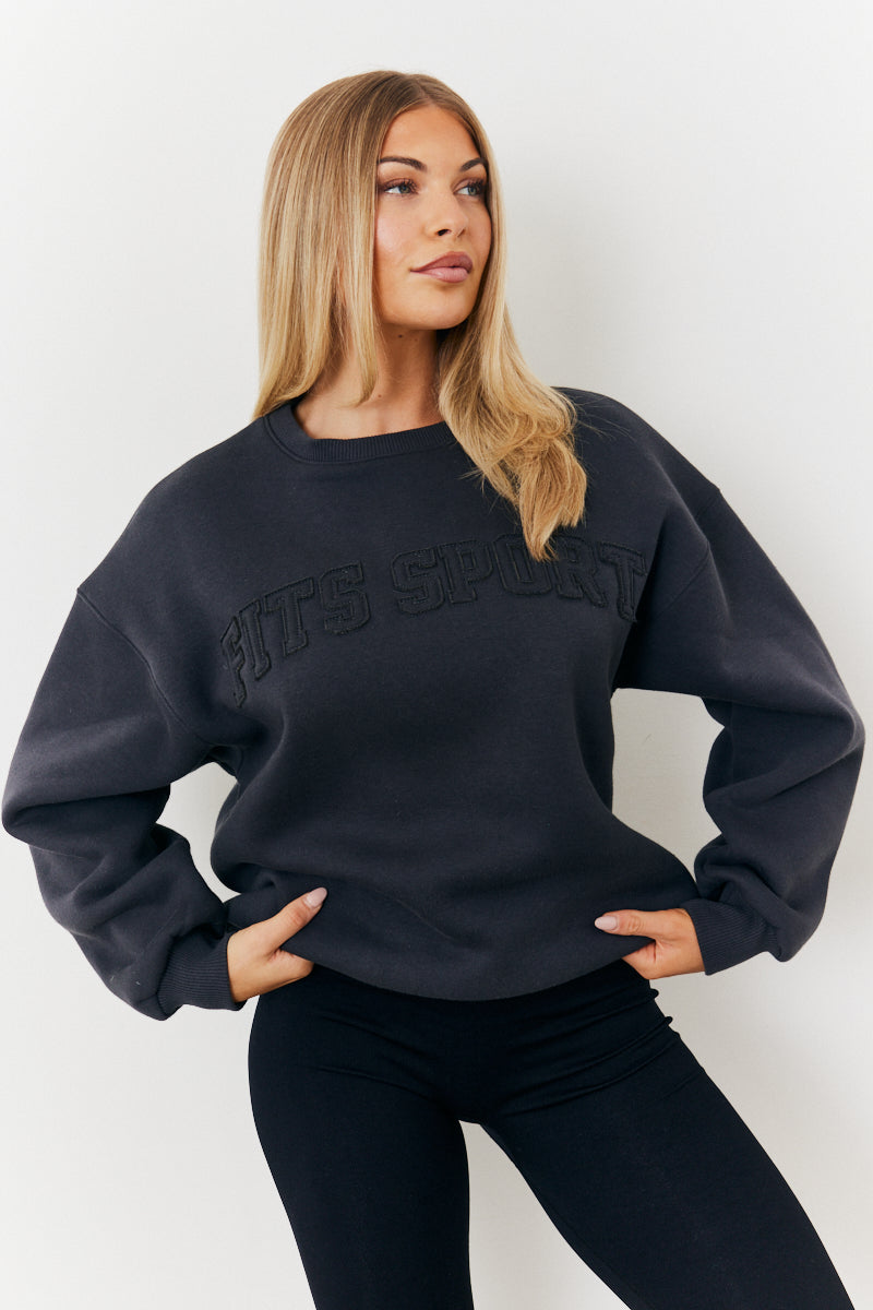 Distressed Fits Oversized Sweater