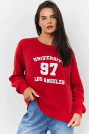 97 Printed Varsity Sweatshirt - InTheStyle