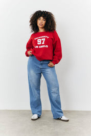 97 Printed Varsity Sweatshirt - InTheStyle