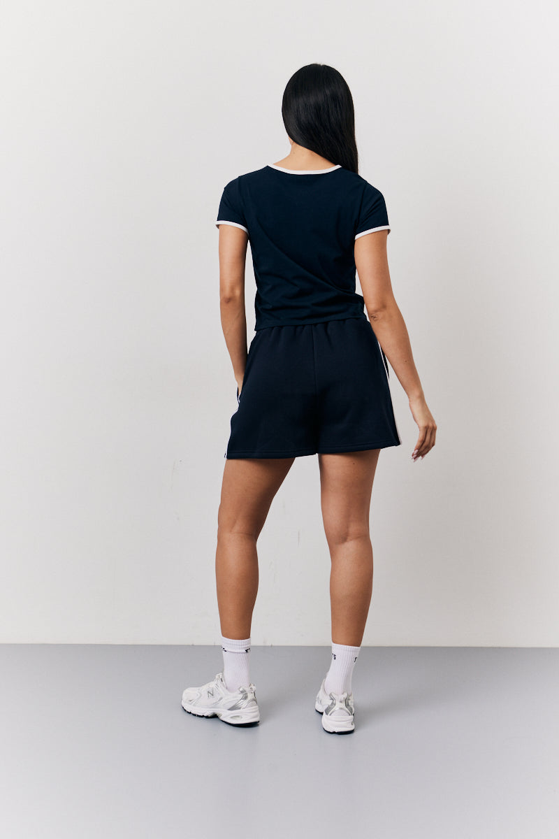 Navy Fits 90'S Crew Neck T Shirt
