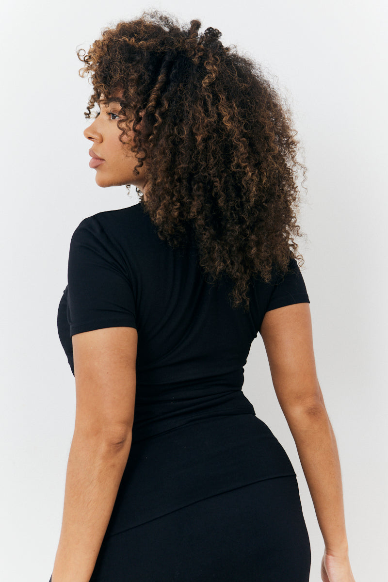 Sculpting Short Sleeve Crew Neck T-Shirt