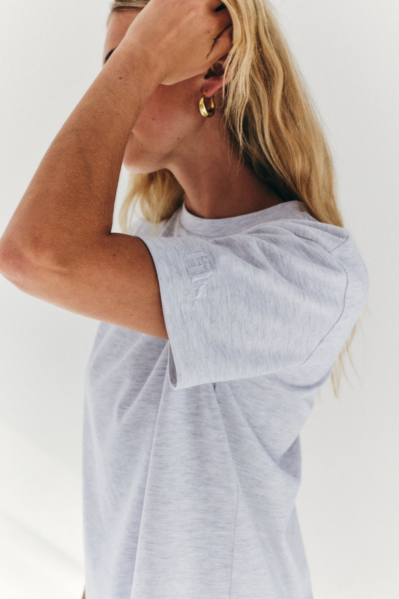 Oversized Boyfriend Embroidered Sleeve T-Shirt