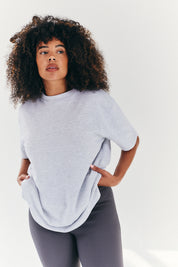 Oversized Boyfriend Embroidered Sleeve T-Shirt