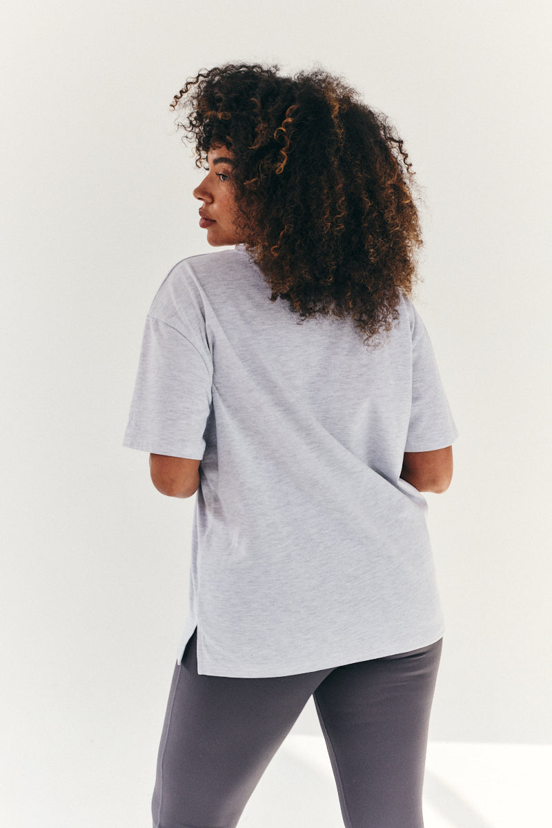 Oversized Boyfriend Embroidered Sleeve T-Shirt