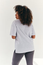 Oversized Boyfriend Embroidered Sleeve T-Shirt