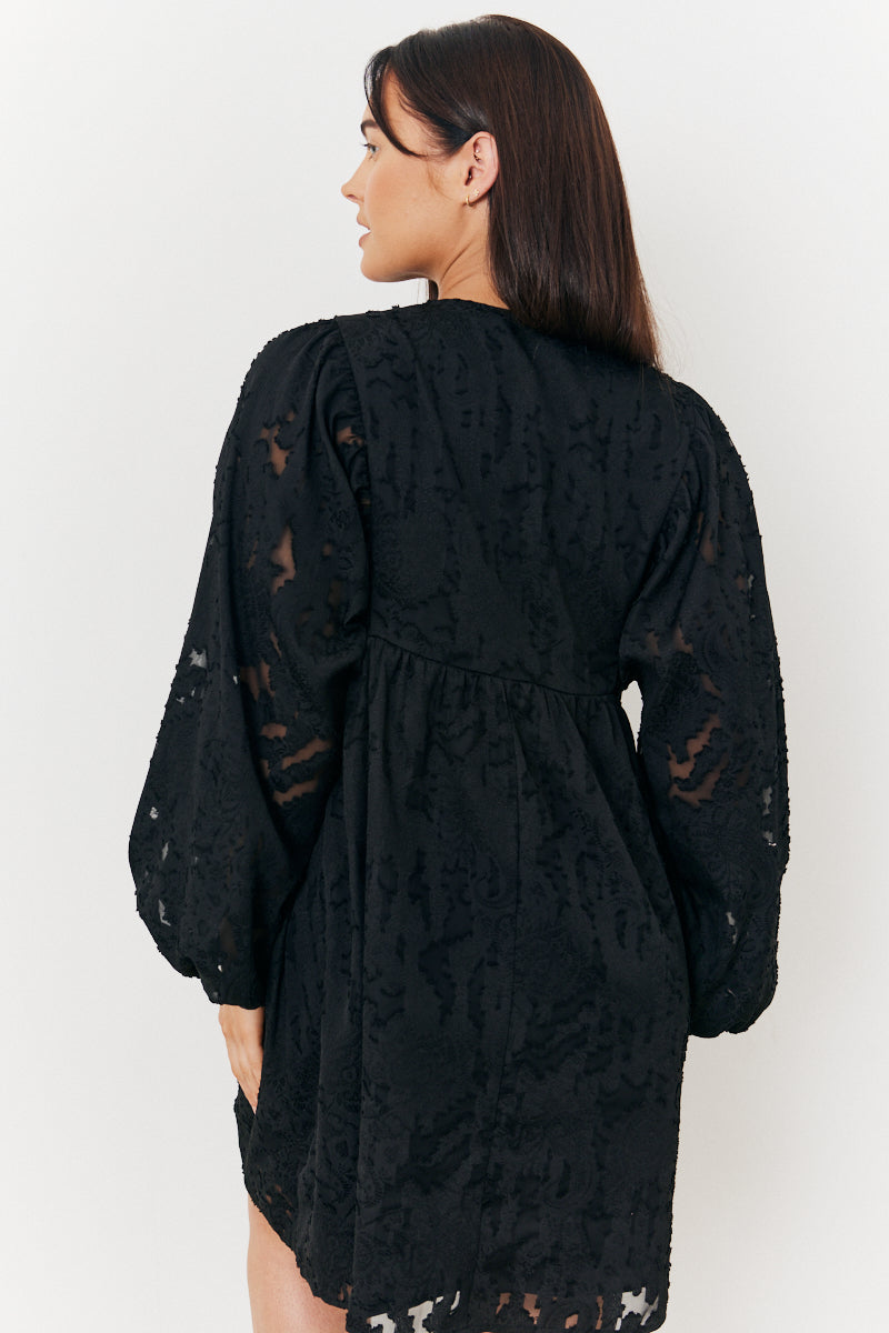 Maternity V Neck Smock Dress