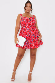 Floral Tiered Mini Dress