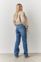 Cropped Belted Trench Coat