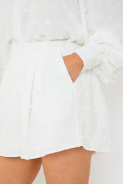 Textured Dobby Detail Shorts