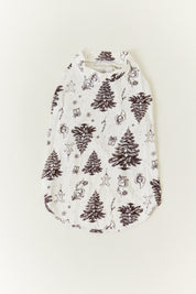 Cream Christmas Tree Matching Dog Coat
