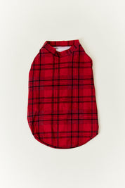 Red Checked Matching Dog Coat