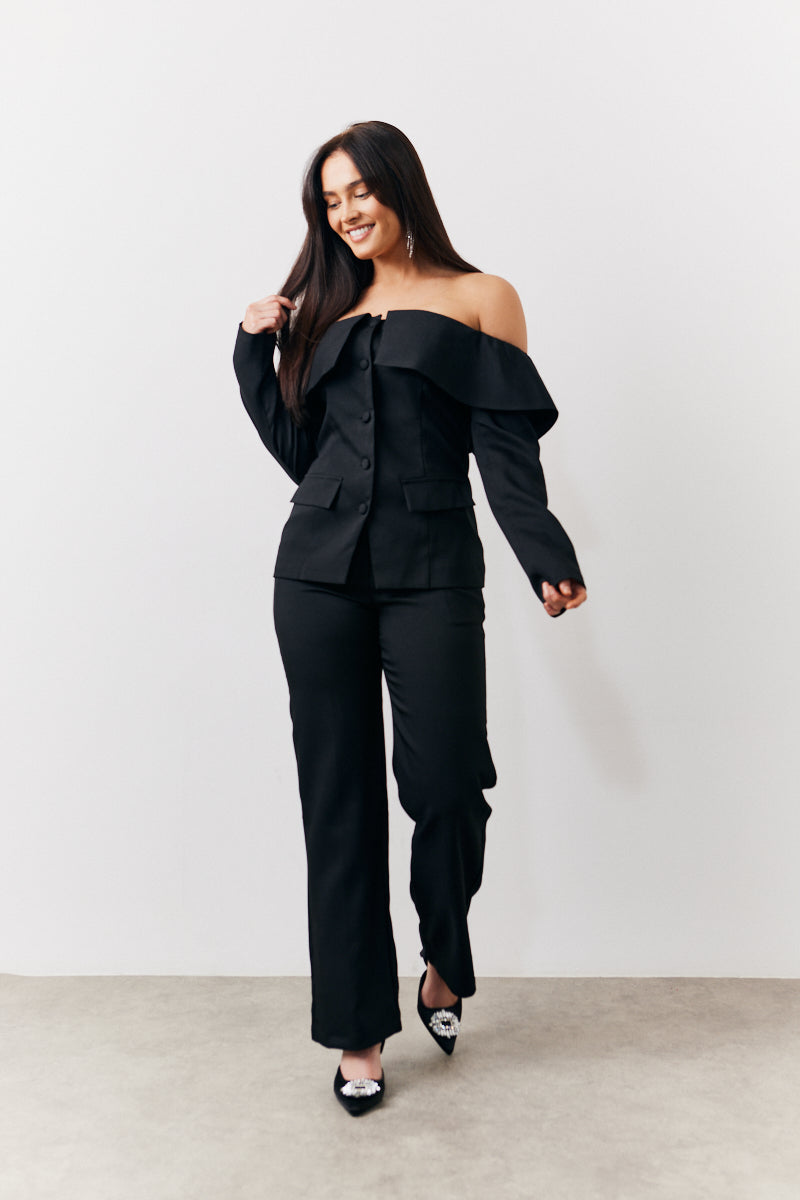 Bardot Button Through Blazer