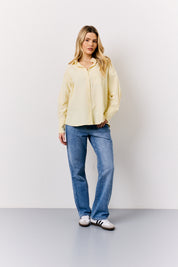 Yellow Oversized Stripe Shirt