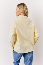 Yellow Oversized Stripe Shirt