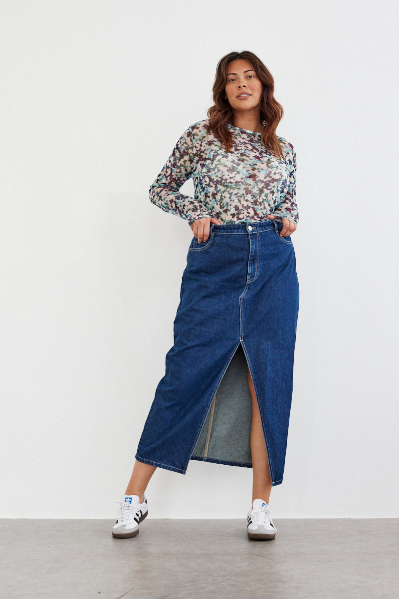 Floral Mesh T-Shirt