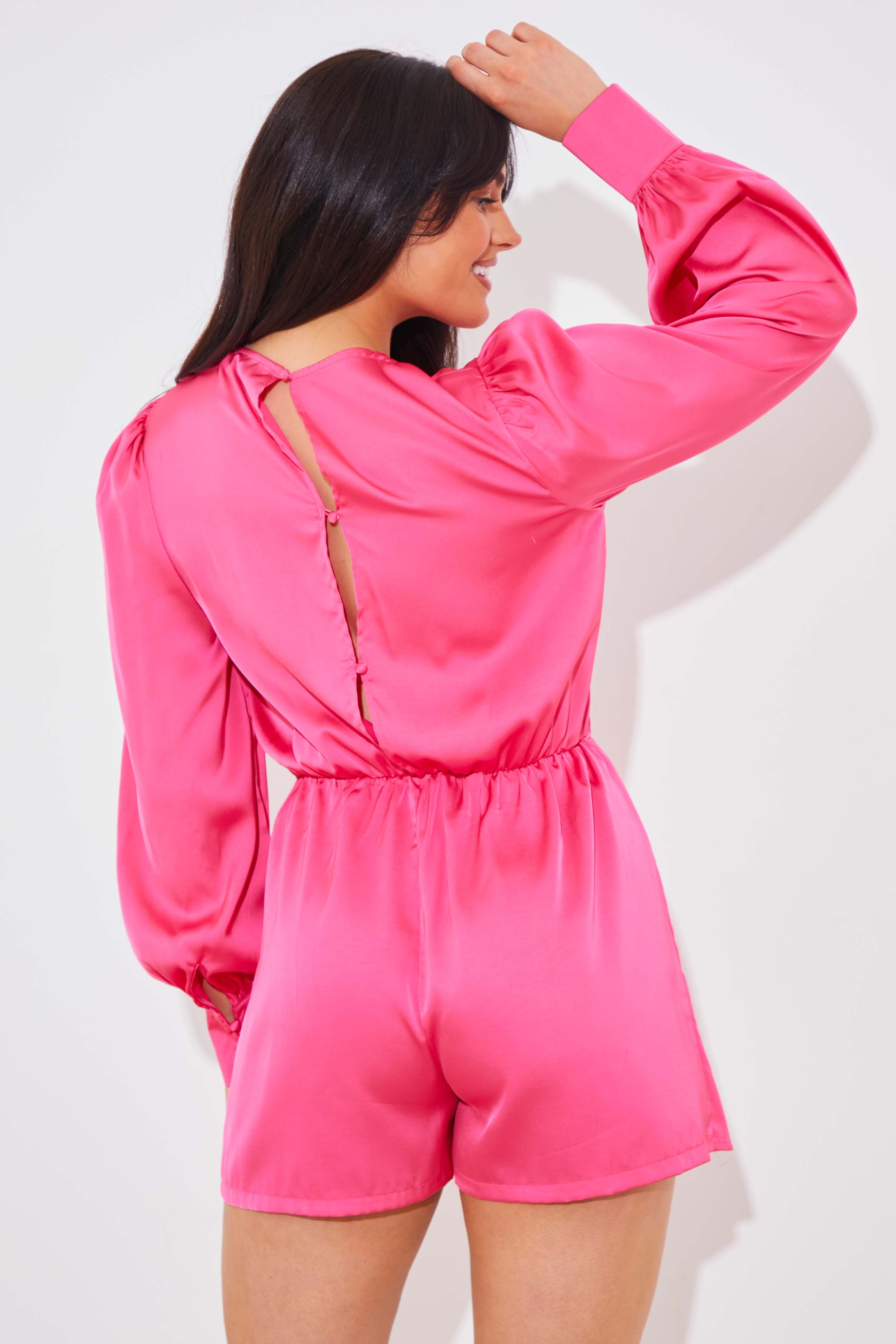 Drape Skort Detail Playsuit