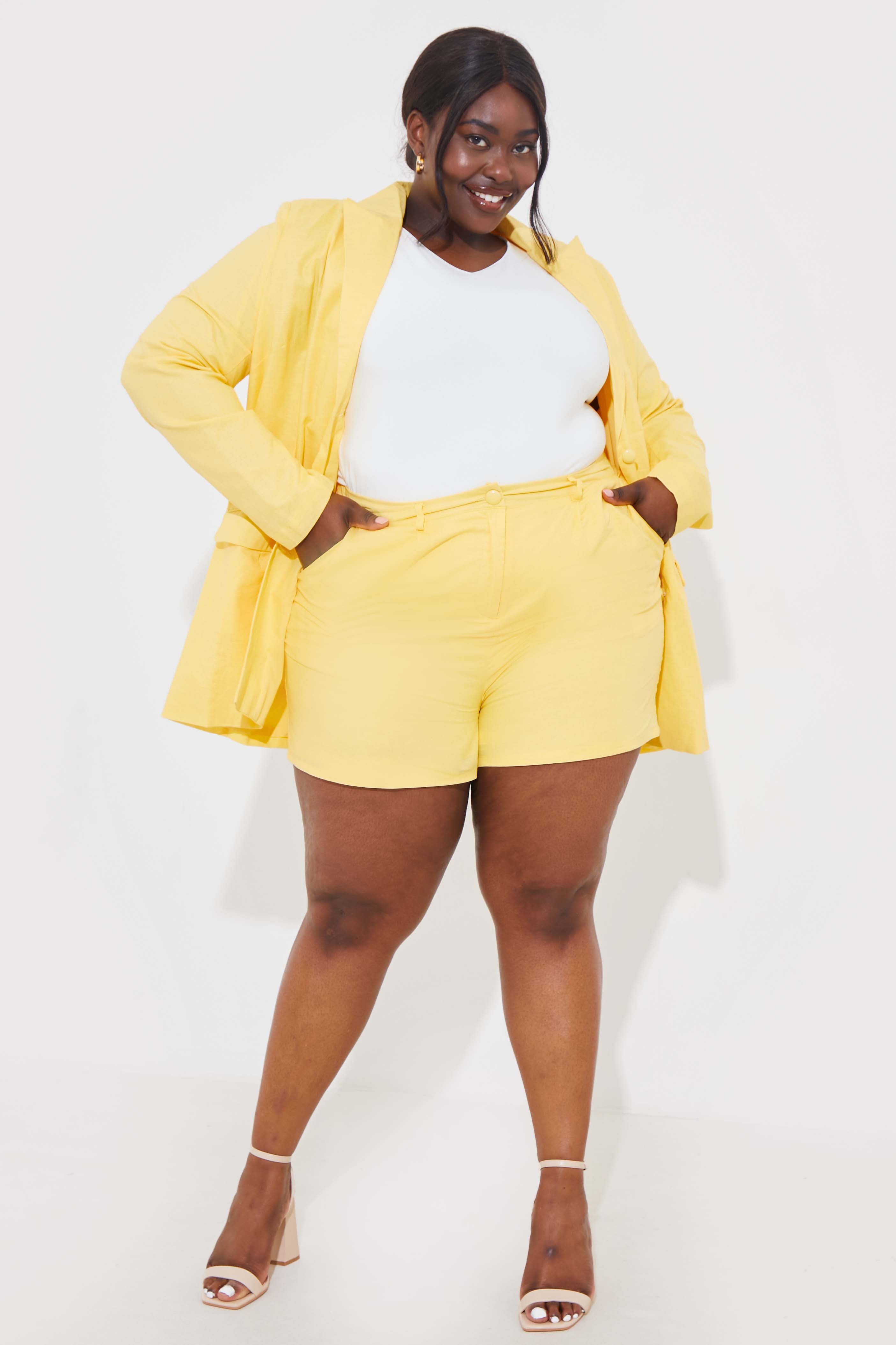 Linen Look Shorts