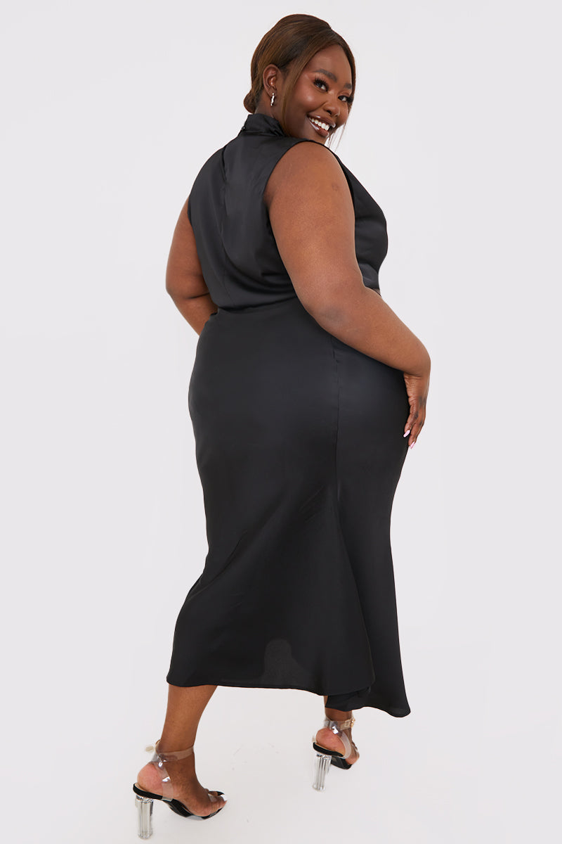 Satin Maxi Skirt Co Ord