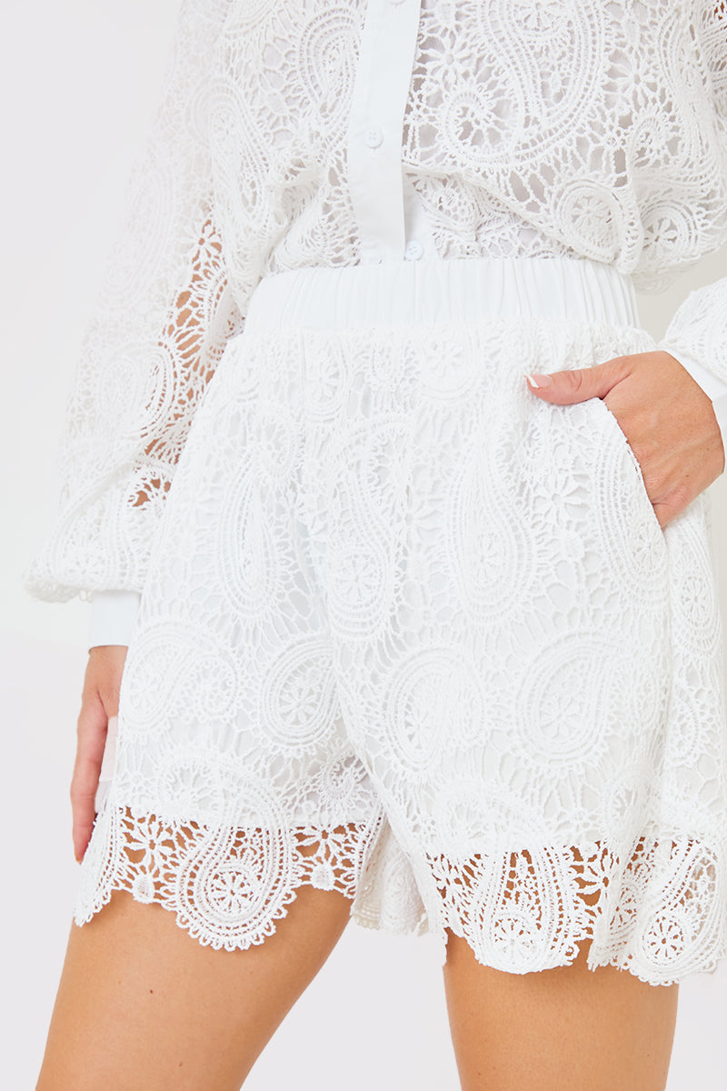 Lace Co-Ord Shorts