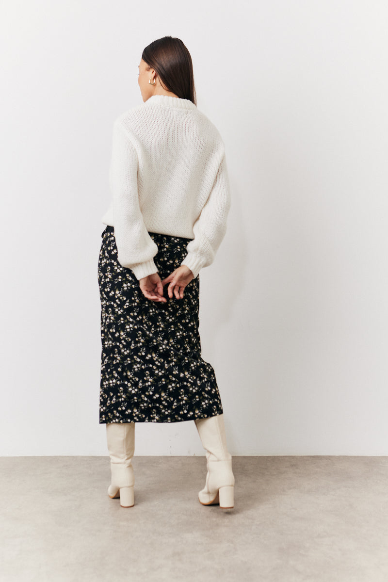 Wrap Midi Skirt