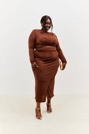 Acetate Wrap Skirt