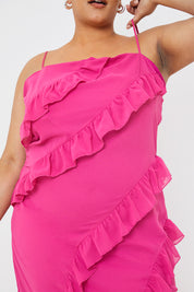Ruffle Cami Maxi Dress