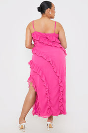 Ruffle Cami Maxi Dress