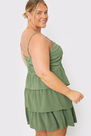 Ruched Bust Tie Mini Dress