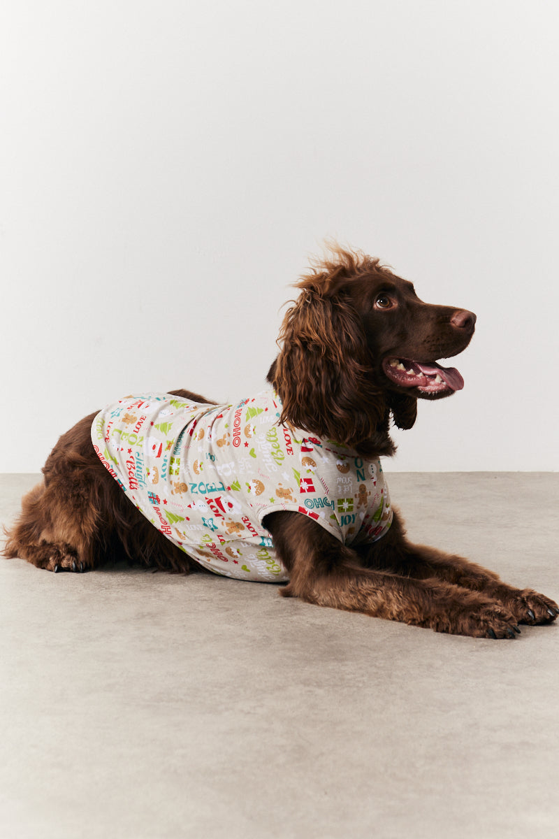 Dog Noel Print Pyjama