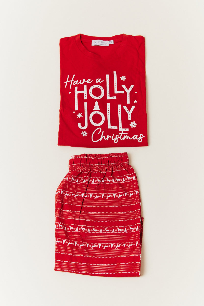 Kids Fairisle Print Matching Family Pyjama Set