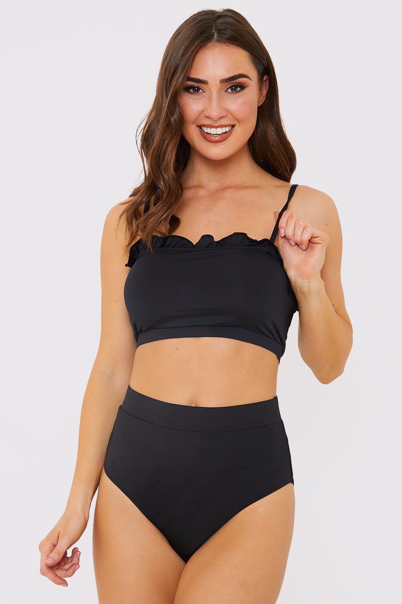Frill Detail Bikini Top