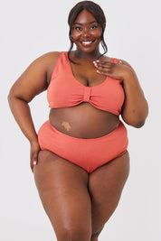 Control Crinkle High Waisted Bikni Bottoms