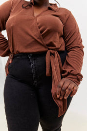 Acetate Slinky Bodysuit - InTheStyle