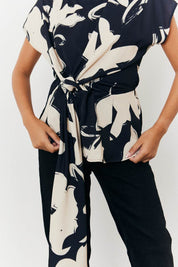 Abstract Drape Top - InTheStyle