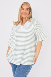 V Neck Oversized T-Shirt